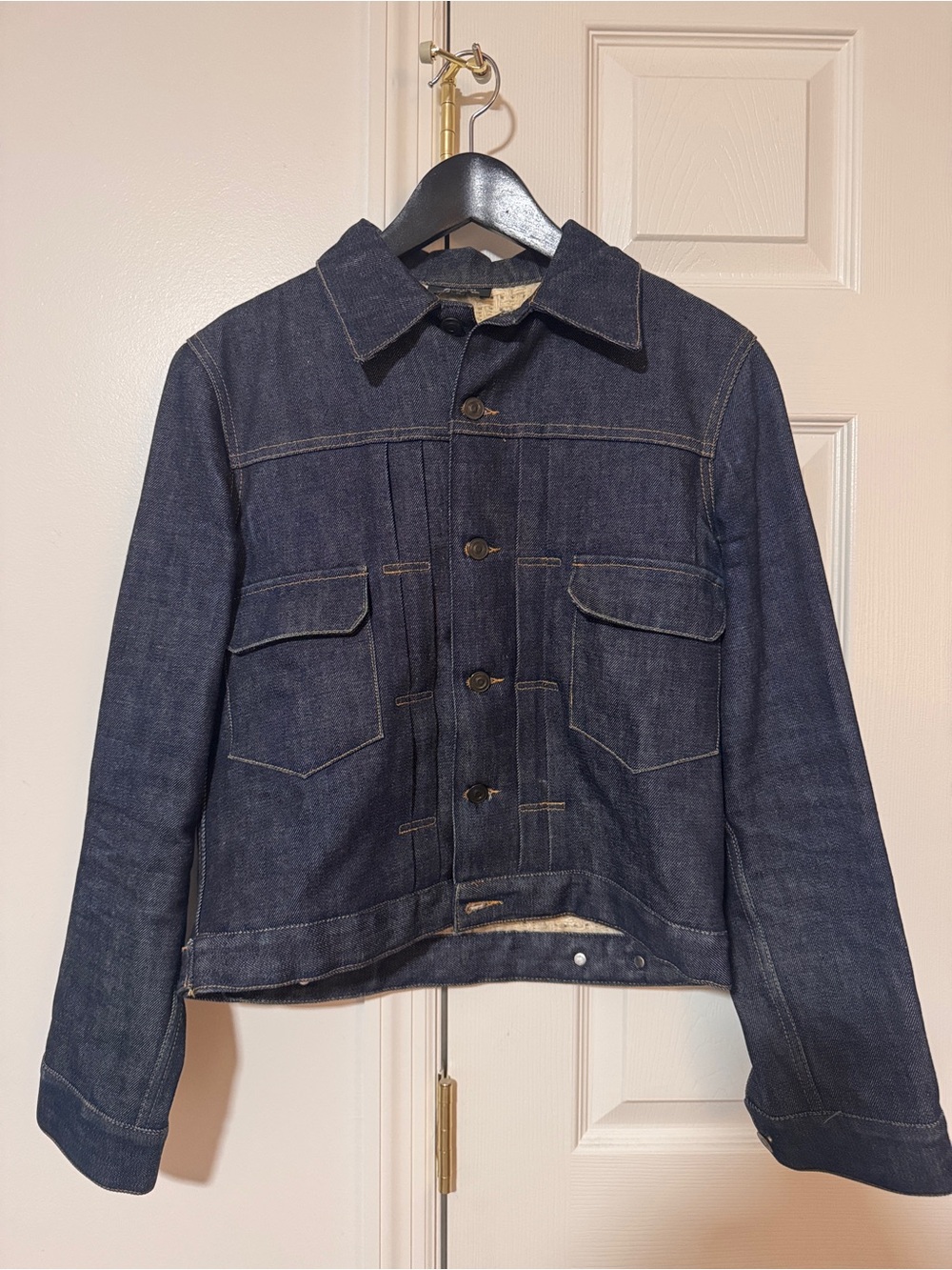 A.P.C. Dark Blue Denim Shirt Jacket